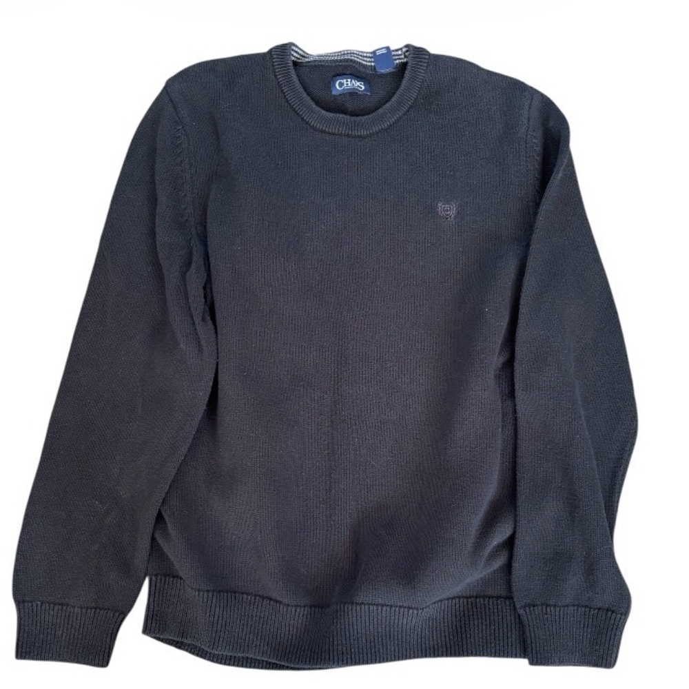 Chaps Men's Dark Blue Navy Crewneck Sweater Size XL Tall Extra Large  SKU 23